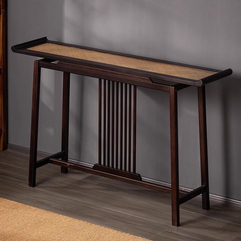 玄关桌新中式简约条案几供子桌靠墙高端置物架柜入户端ZEJ景台窄