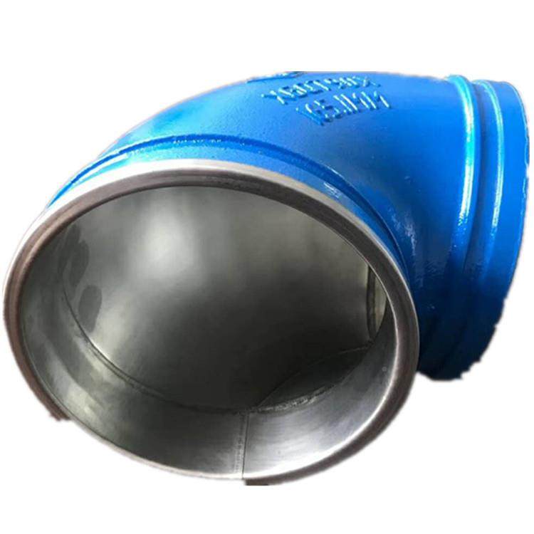 浙243江DN80外镀衬锌内锈3钢三通卡箍连接内衬不04变径三通厂家复