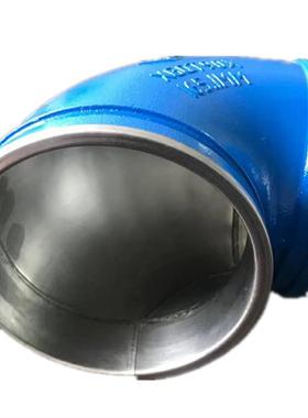 浙243江DN80外镀衬锌内锈3钢三通卡箍连接内衬不04变径三通厂家复