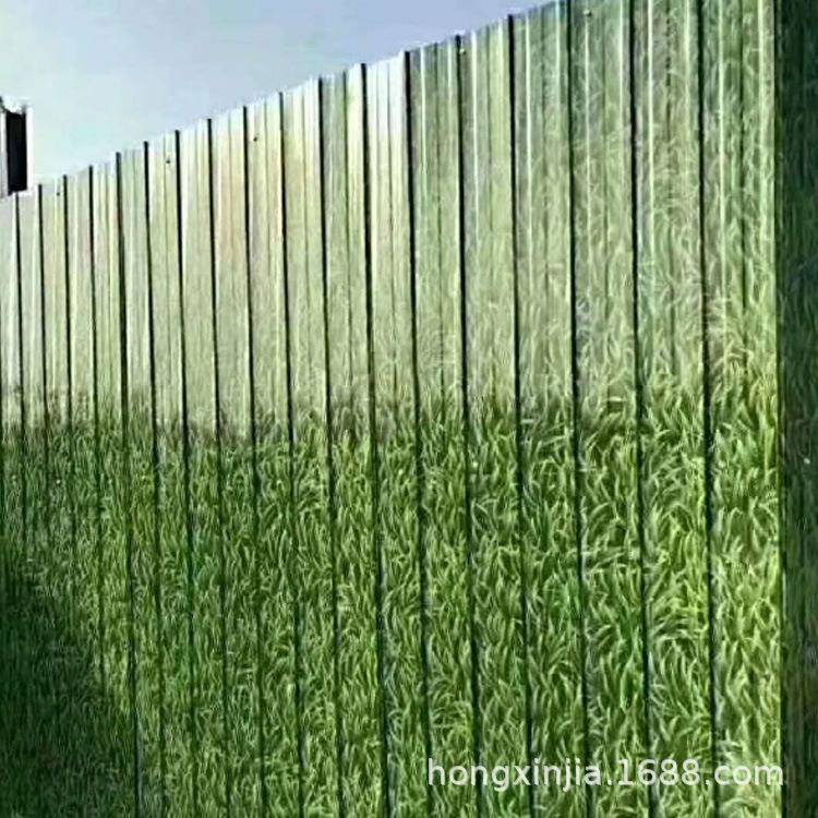 长销售小草围挡期板WVF工程屋顶彩钢瓦璃印花复合瓦印花板瓦琉瓦