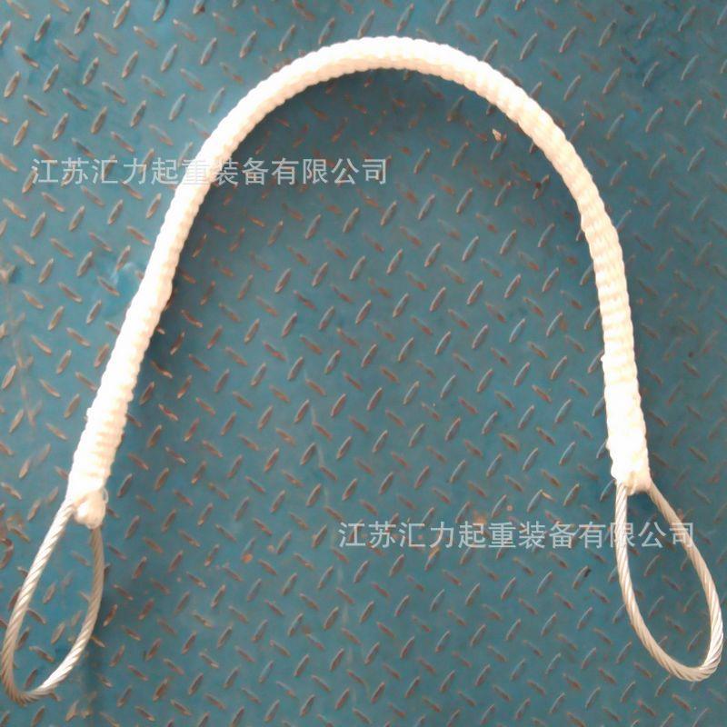 加护套钢丝绳索具5t6m合尼龙外包镀锌m钢HL-00506丝绳24m组钢丝绳