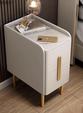 小床头柜CMP简约现户代家用卧室型全实木智能轻边奢小型极窄迷你