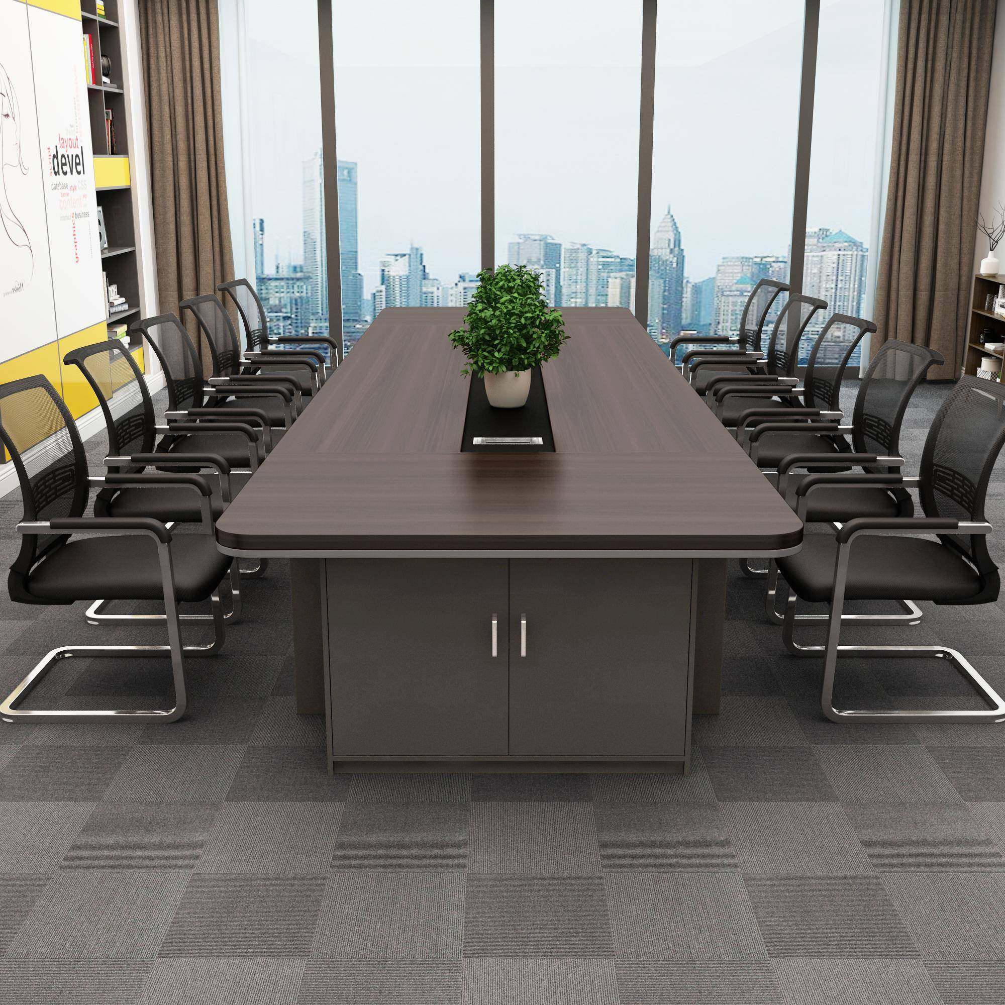 办公家具大型无品牌/会议桌长桌办简约现室代公桌方长形会议桌椅