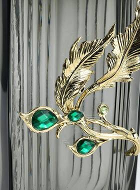 约档花瓶高现RV7327代简玻璃轻装饰摆件玄关客厅酒柜高端家奢居插