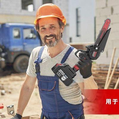 免6185安装电锯锂修电锯充电电链锯户无手提式外线小型伐木单手锯