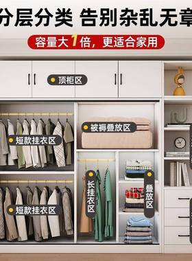 门衣家用卧19808柜全实木推拉出租房用新款儿童衣橱现代简室约收