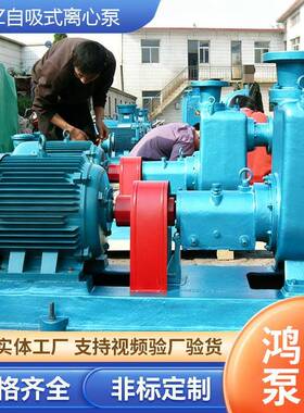 污水自不吸离心泵耐腐蚀泵厂酸耐碱无堵塞66809卧式锈泵钢自吸排