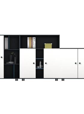 书广州柜件柜矮储物柜隔断柜资PZX料文柜档案柜带锁柜子办公柜木