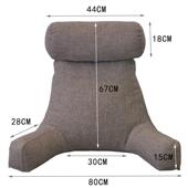 569加厚日仿棉麻抱跨境阅读枕亚马垫逊长脚靠沙发靠背纯色垫式 枕