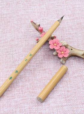 出锋2.2cm纯紫小毛笔业水专彩画书CTI法创作楷簪花蝇头毫用