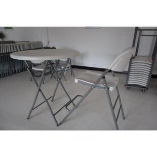 吹塑高折叠圆脚吧桌配Y81套桌布桌户外可收纳小餐桌80*110cm