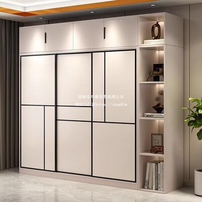 衣柜卧室家2简025新儿推拉门出租房用易组装AQZ结实耐用童衣用橱