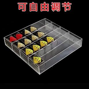 透明亚力超市WDL商品任意分隔盘橡皮盒面克纳陈列架胶带文桌具用
