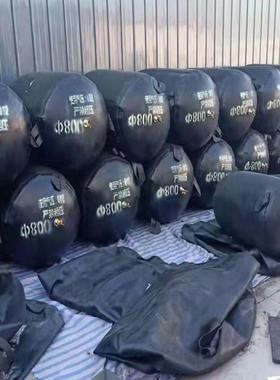 市政污水管堵封堵气囊闭水实道验气囊市政RGY污水水管堵头橡气胶