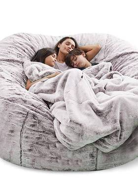 0A225新款双人多人懒客人沙484230发豆袋厅沙发床简约沙榻榻米黑