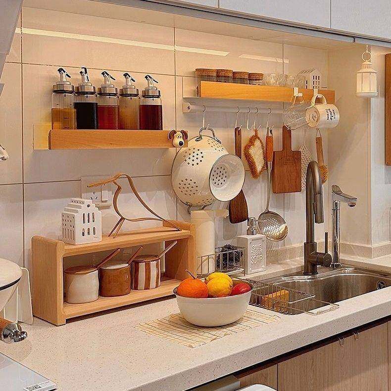 【包邮】桌面洞D6497872洞置物架书调家打孔料桌多层厨房收用纳架