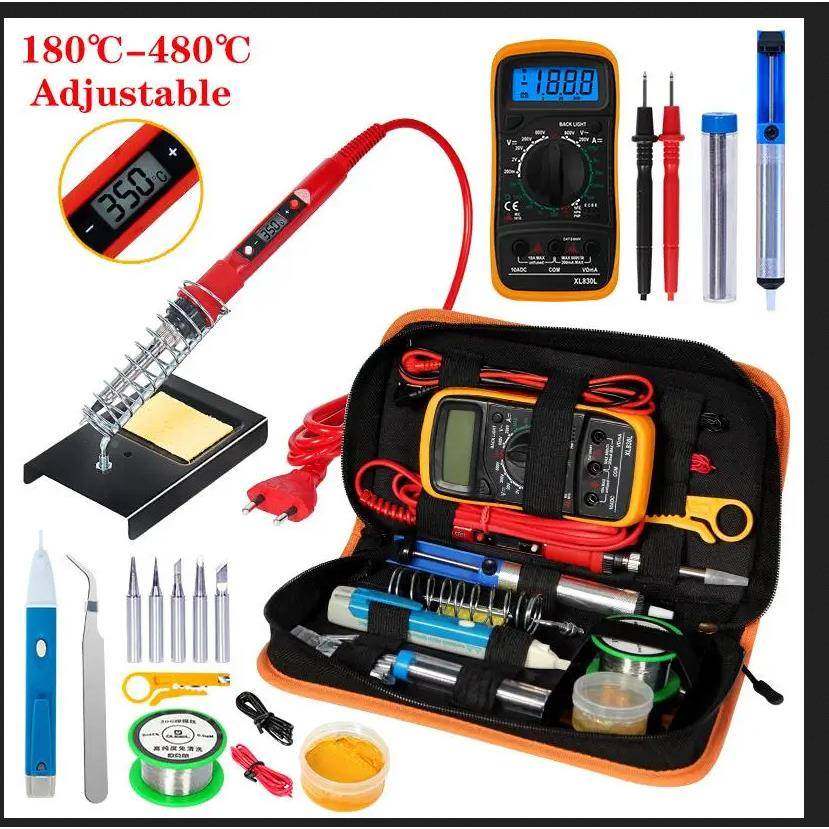 高功率内热EIA数显电烙温铁可调恒电烙笔用表组合套装万维修工温