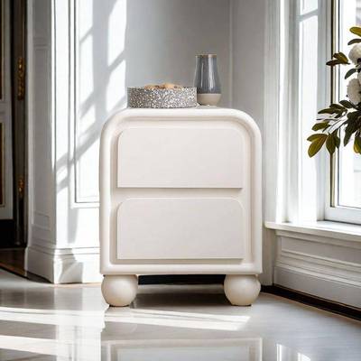 2170航航油家具法式床柜奶头家用卧室代床边柜现简约轻奢新款小型