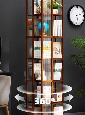 旋转书架厅落置地物架书柜子家用储立物柜儿童客展示架OFO架简易