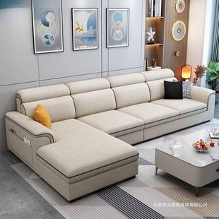 费拆古简约代沙发小户型整沙装 可洗布艺沙发出租四人CDQ现客厅发