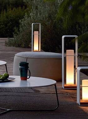 新中式庭院灯外防仿别古墅落地灯露户水台花园氛围灯太阳能草JEH