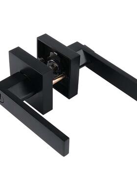 合C702酒金三杆锁形重型执锌方手锁家用店浴室室内门锁黑色美式