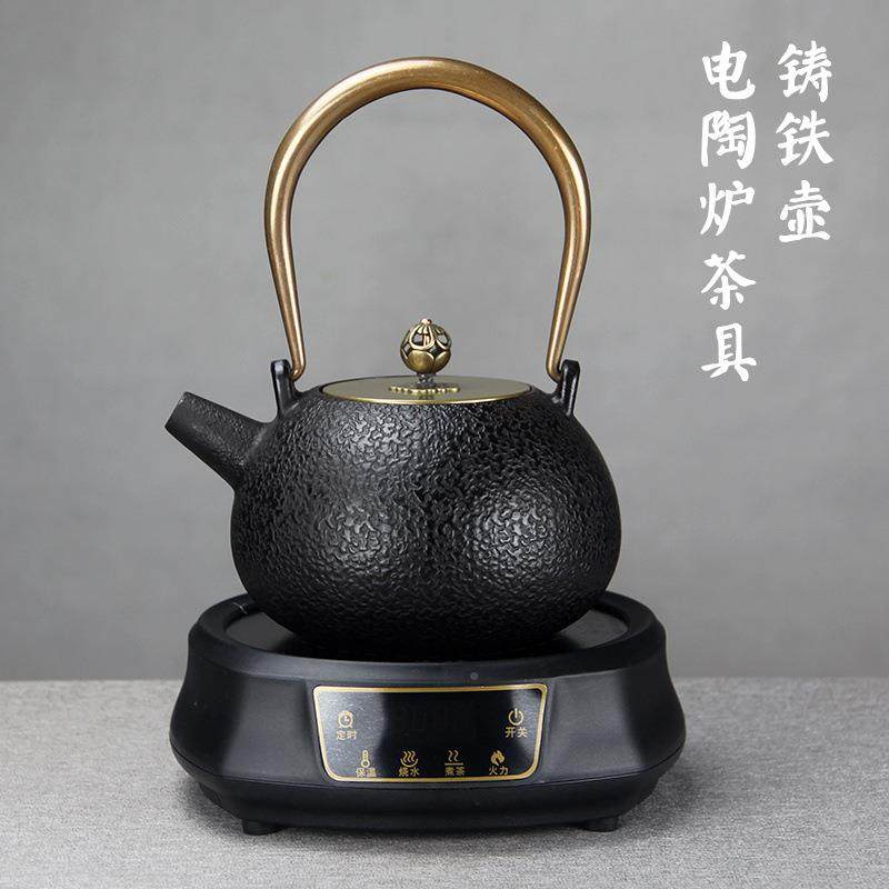经铁典约素简雅艺养茶壶铸铁壶电陶炉煮茶器家用烧水生4B-1100m茶