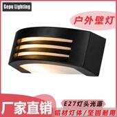 户外GP G193壁室外防潮灯外灯墙防水露台谷仓门庭院E灯27铝材外壳