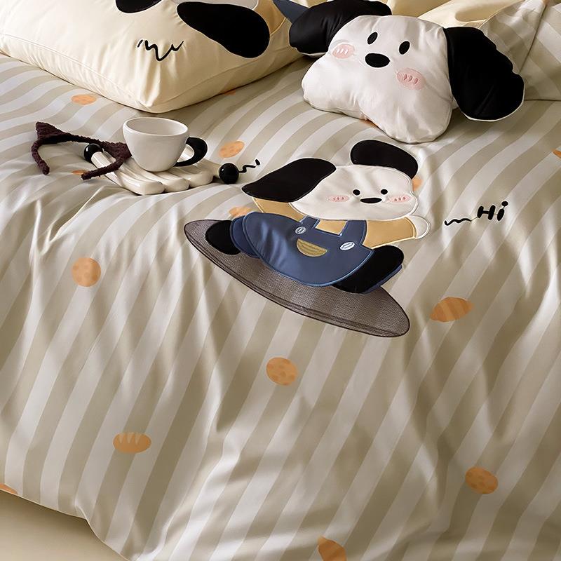 全棉卡通YC96长四件套100S绒棉纯棉用男孩女孩套被床单儿童新款床