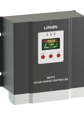 MPPT太阳能光伏SBJ充控制器12V-48V10电0充A放电太能控阳制器