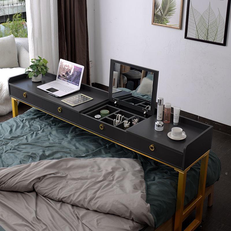 轻跨床桌可移动床上梳妆台电脑详见包装卧桌室床上懒人桌桌床尾奢