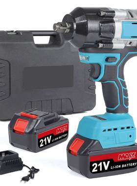 大扭力电动扳手锂电充电扳手冲击汽手车65686修脚架工工子套筒风