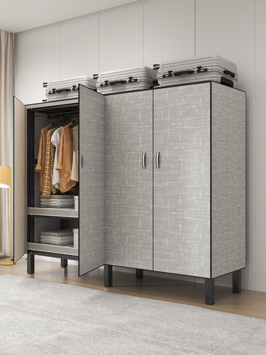 A8L简易布衣柜家用卧室折叠加厚加粗全钢架结实耐用新
