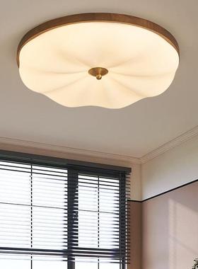 吸顶灯卧灯中古复室美古式新中50825式创意个性胡桃木法式护眼书