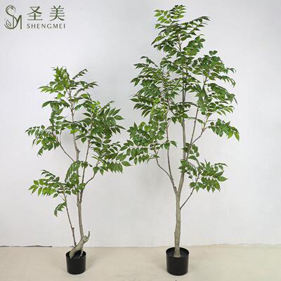 仿真室漆绿植木树椿树马醉木南端天竹内客厅装饰摆件落地SM高盆栽