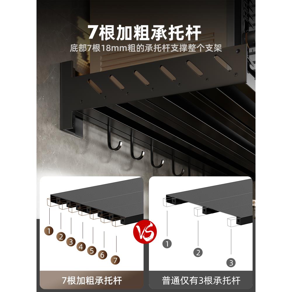 cs微波炉壁置物架悬挂空支架挂壁式烤箱挂架子悬厨房墙上lz-wbl04