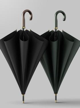 724OL加YCAT女大雨伞弯柄雨伞创意长柄男双人商务轻奢伞简约色纯