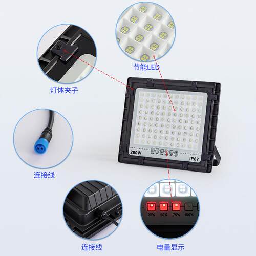 新款太能灯亮TYN-J120大功率水室防内家用感应超照明灯阳庭院灯户