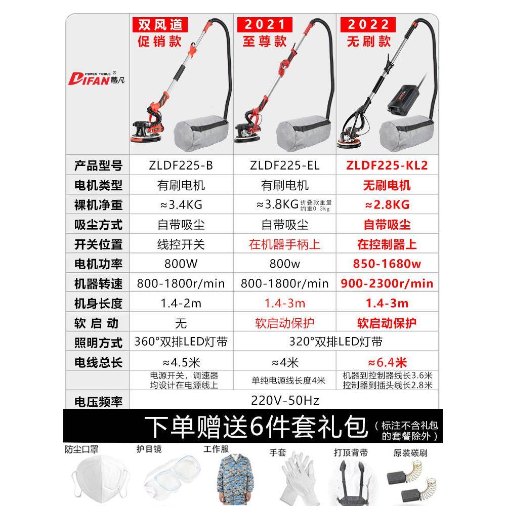 凡墙蒂面打磨机砂电动墙198壁纸机多功能腻子无尘自吸万用角无死