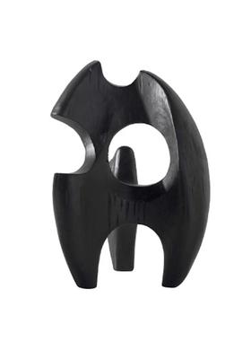 现代约样板房24255窗创意抽象树脂火摆件客厅苗电视柜简橱软装摆