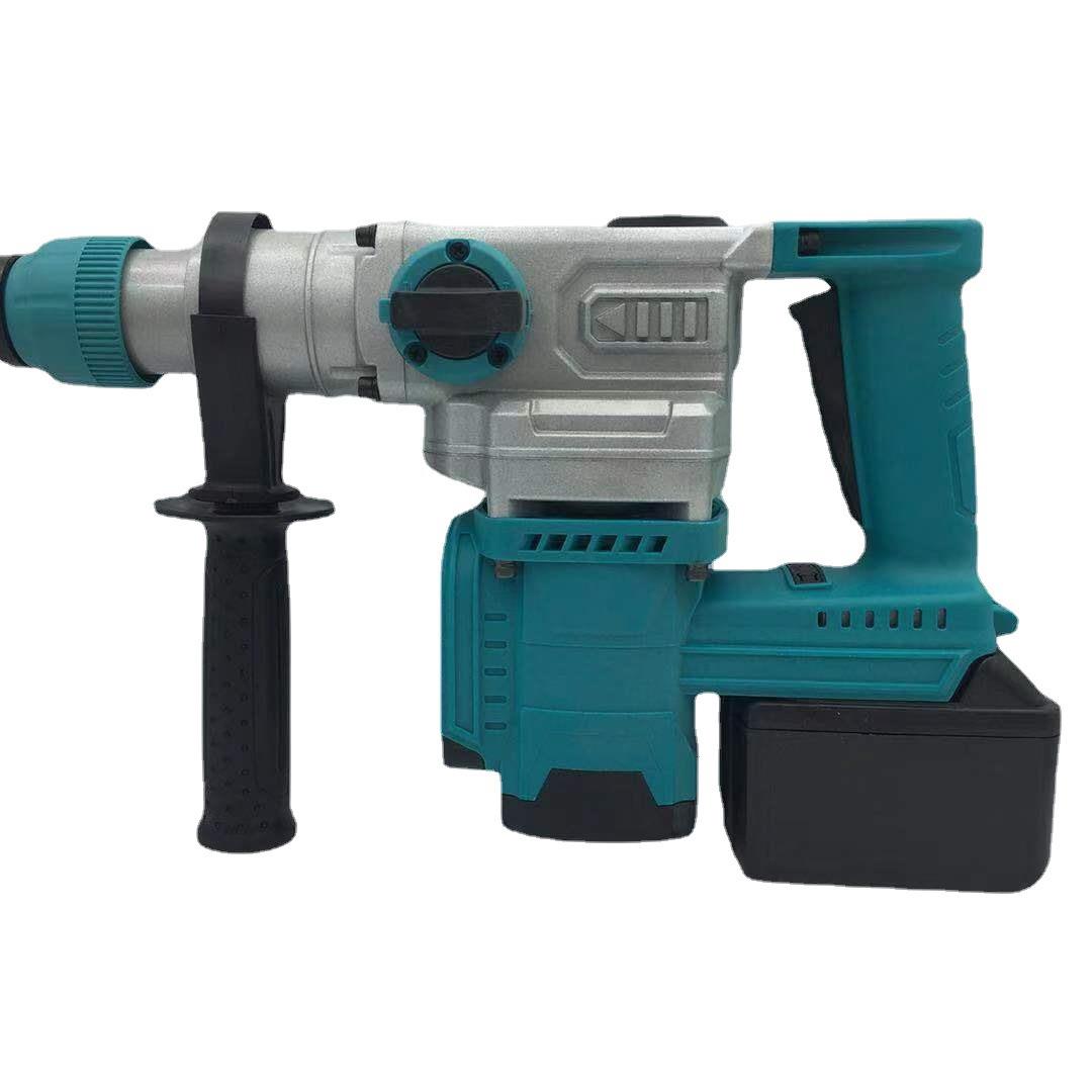 厂家直128V1980锂电电锤多功能电冲销击钻26电锤大功电率动电镐动