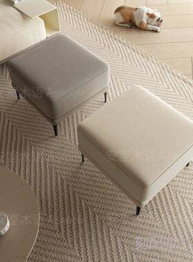 新款方形发脚沙凳客厅轻奢懒人MZL贵踏妃榻独踏卧室床尾单踏