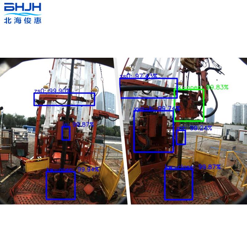 油田AI视觉识别系统对油管杆本体接箍自动化吊卡进行图像识别分析