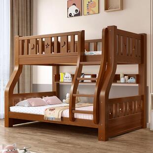 上下双层床上下床全实铺木双高低子床小户型人儿童床姐弟床SFYS母