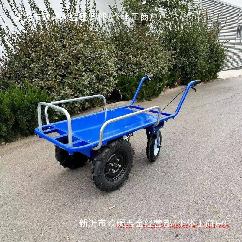 新款可0载重120斤爬坡四轮电轮动手推车电四手推8FrQJCtD车家用农