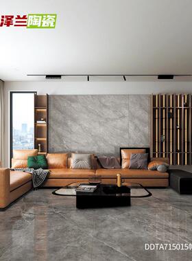 全圣德田750X15体0通理石瓷砖现0代大简约别墅客厅大DDT715板地砖