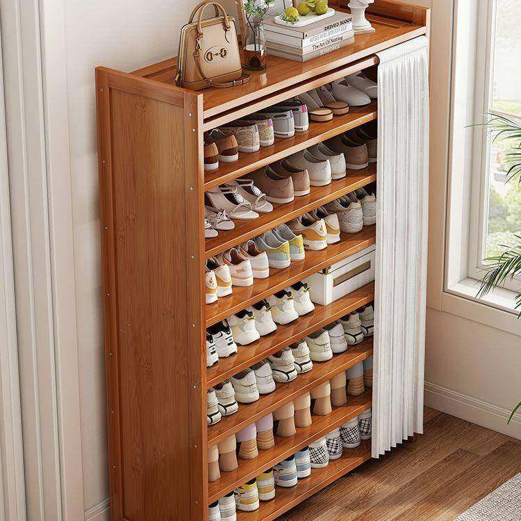 楠竹鞋架子多层简易门口宿舍防尘组装小型网红鞋柜收纳置物架