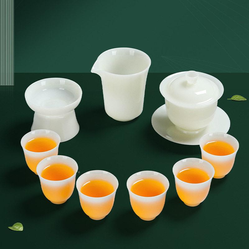 新款璞玉瓷陶瓷茶1230具套装定商务礼企礼品套装活动开业品业制LO