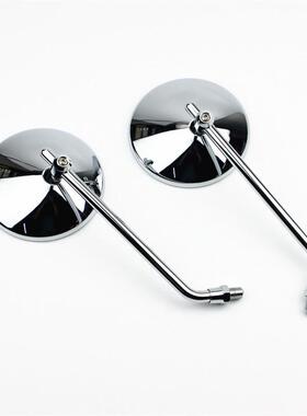 摩托机车用改小镜面复古圆形后视镜电动电车M-66532瓶通车反光镜