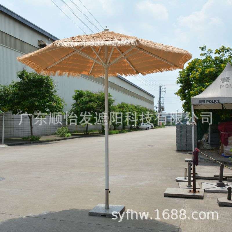 海滩仿真茅草遮阳伞户外 山庄景区别墅造型稻草遮阳大伞民宿遮阳